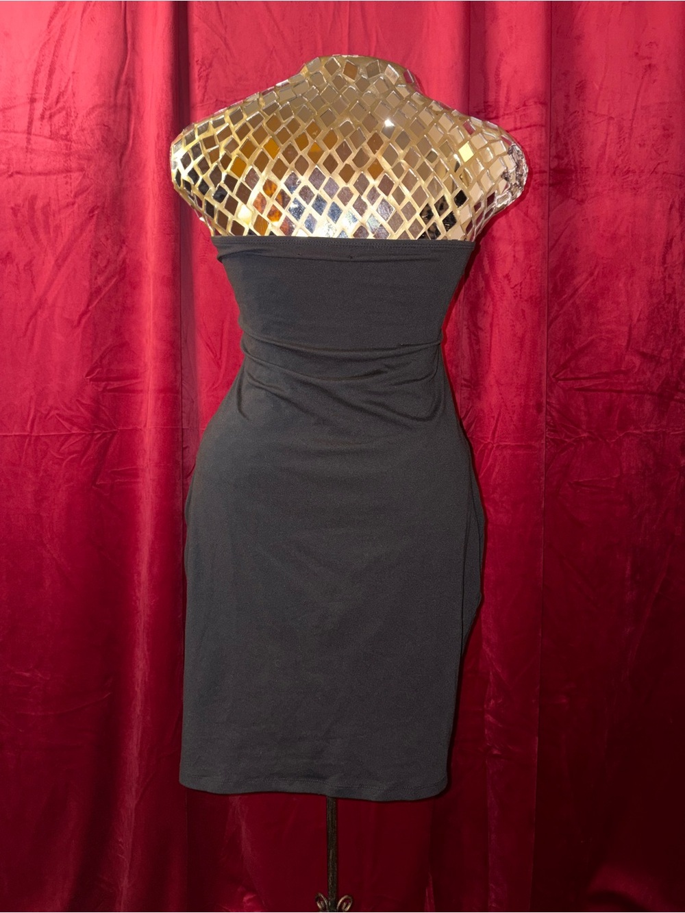 Strapless Black Sheath Dress - Picture 2 of 3